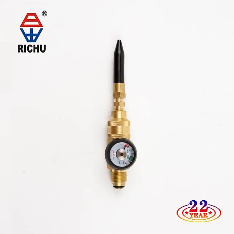 Full Brass Balloon Inflator Helium Pressure Regulator With Hand Wheel