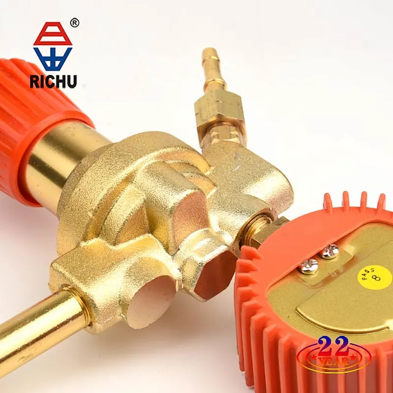 European Type Propane Pressure Regulator With Single Gauge For Welding Purpose With CE 07L Series