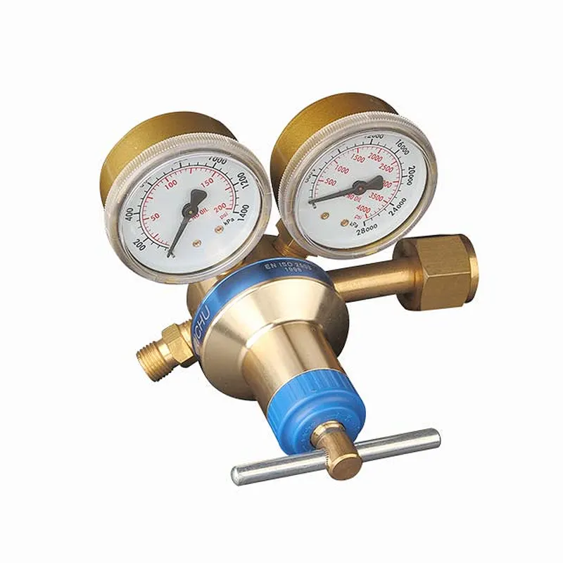 Europe Type 64 Series Brass+Aluminum Welding Regulator For Oxygen Acetylene With Pressure Gauges