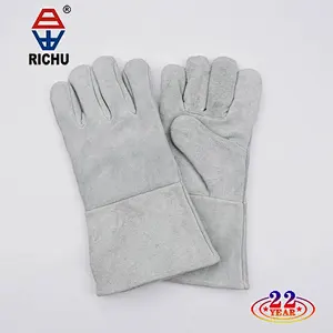 14'' cow split leather welding glove