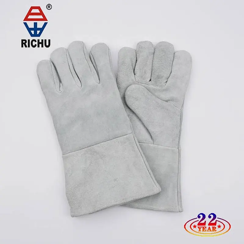 14'' cow split leather welding glove