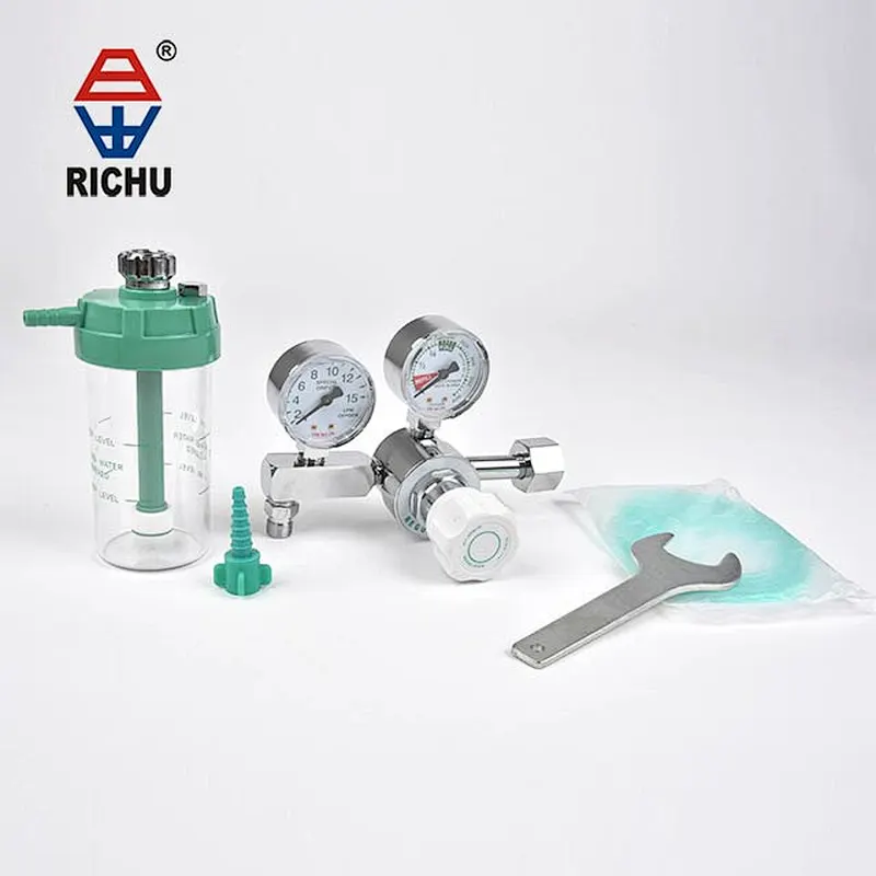 Medical CGA540 CGA870 Oxigeno Medico Regulador With Flow gauge  Used Cylinder For Hospital