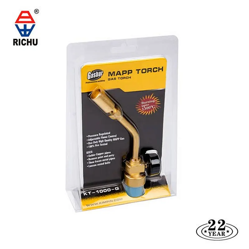 Portable gas welding torch copper hand brazing torch