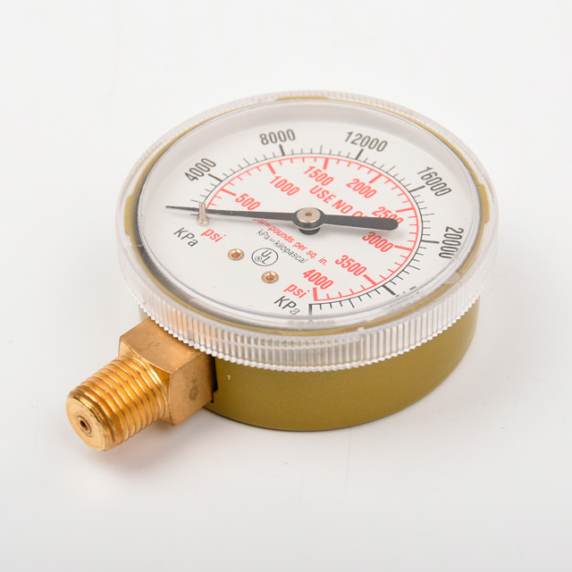Wholesale China factory cheap 1/4 1/8 NPT 2.3 Face precision pointer pressure gauge