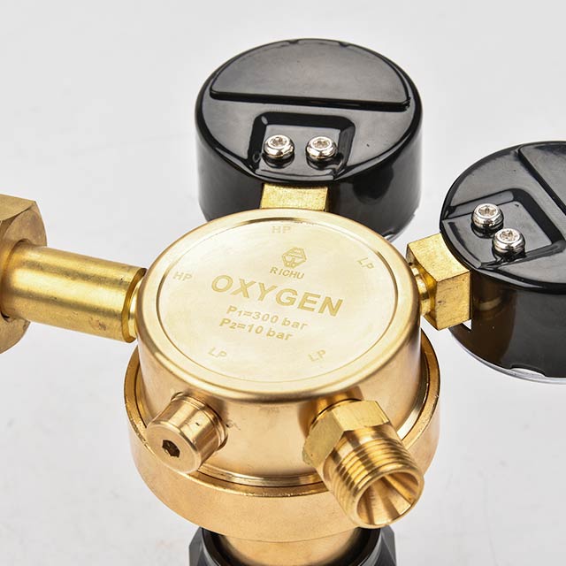 300bar Service Brass Argon Gas Regulator With Flow Gauge for TIG Welder