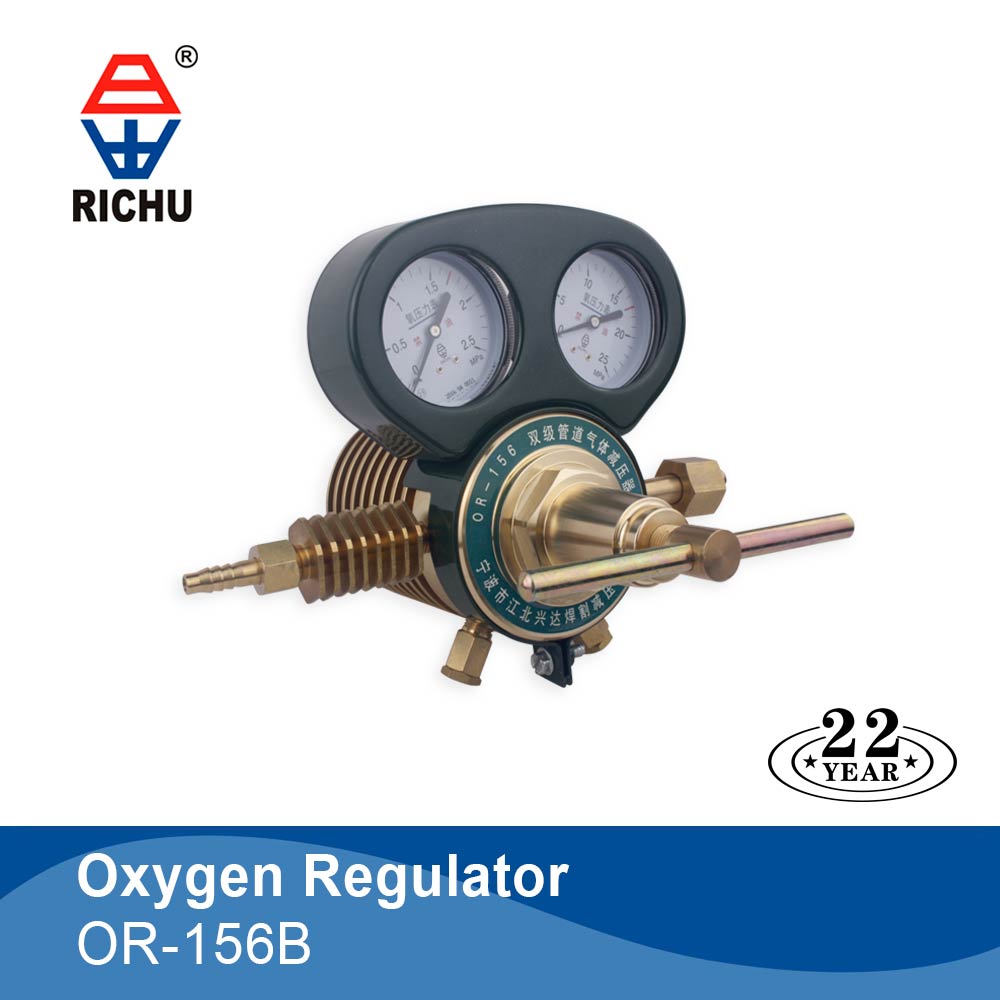 OR-156B Heavy Duty Two Stage Oxygen Tube Regulator With Radiator Is a Professional Gas Saver and High Flow Pipeline Regulator