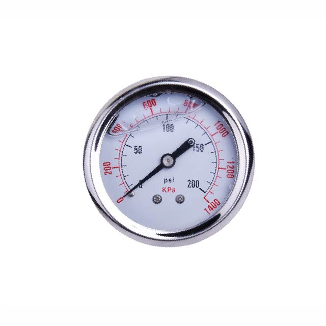 2 inch 50mm dial oil filled pressure gauge