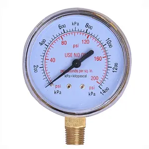 Wholesale China factory cheap 1/4 1/8 NPT 2.3 Face precision pointer pressure gauge