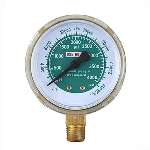Wholesale China factory cheap 1/4 1/8 NPT 2.3 Face precision pointer pressure gauge