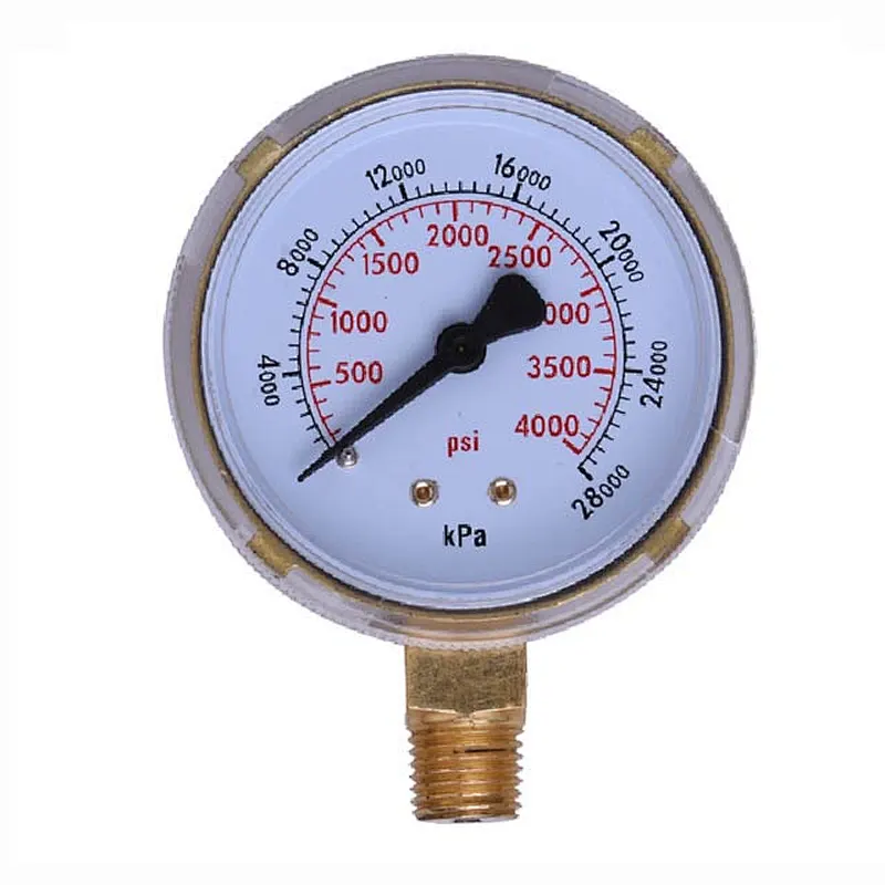 Wholesale China factory cheap 1/4 1/8 NPT 2.3 Face precision pointer pressure gauge
