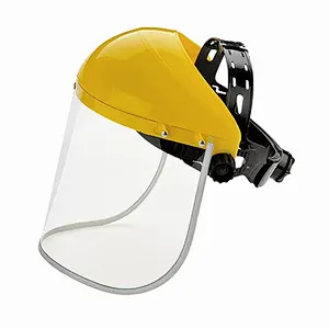 Safety  face shield, steel mesh Faceshield with PP plastic visor