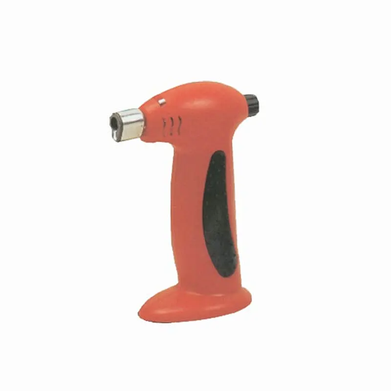Big customized logo camping fire refillable butane gas refill color flame BBQ micro torch lighter
