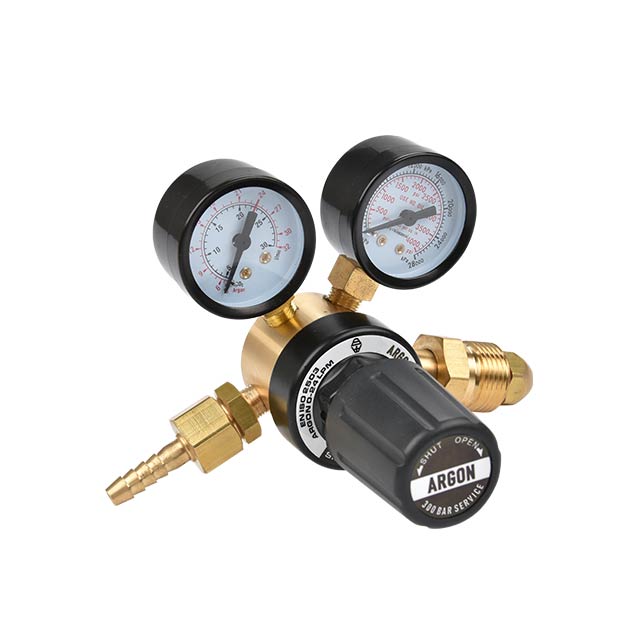 200bar Service Brass Argon/CO2 Gas Regulator With Flow Meter For MIG/TIG Welder