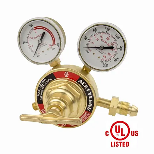 SR 460A Series Heavy Duty Single Stage With 2 Gauges Acetylene Gas Regulator AR-12