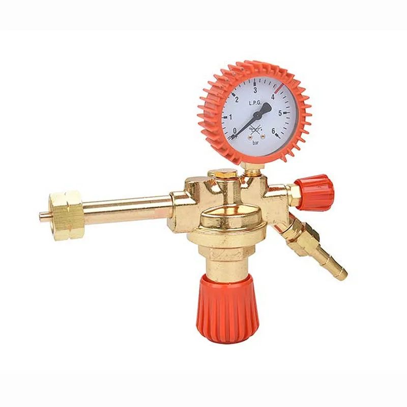 Italy Type Full Brass Pressure Reducers Regulator With CE For Use With Industrial Gases 07 Series