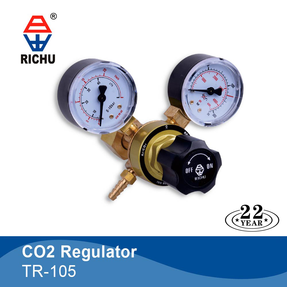MINI CO2 ARGON Gas Pressure Regulator For MIG/TIG Welder