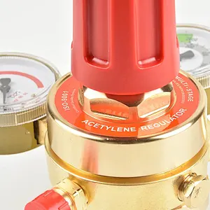 Professional Double Stage Acetylene Regulator With 2 Gauges