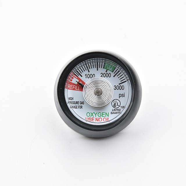 UL Listed 1.5 Inch High Pressure Gas Gauge For Oxygen