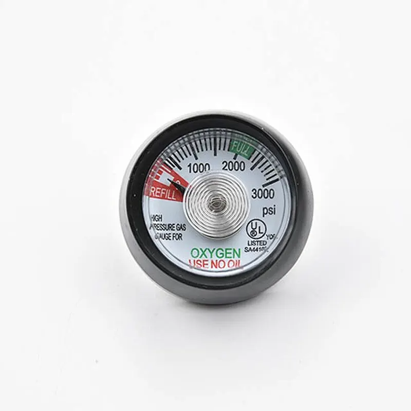 UL Listed 1.5 Inch High Pressure Gas Gauge For Oxygen