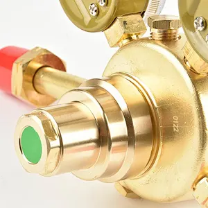 Professional Double Stage Acetylene Regulator With 2 Gauges
