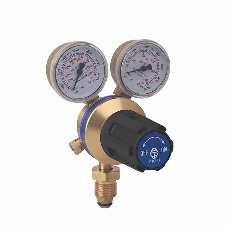 Europe Type Brass+Aluminum Welding Regulator For Oxygen Pressure Gauges