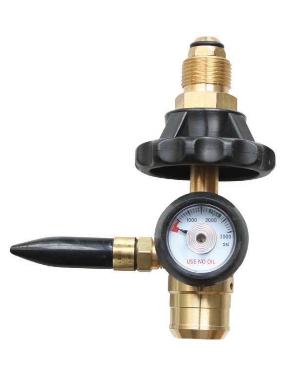 Full Brass Balloon Inflator Helium Pressure Regulator With Hand Wheel
