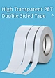 Water Acrylic Glue White Liner Polyester Film Clear Adhesive Double Sided Holding Pet Tape