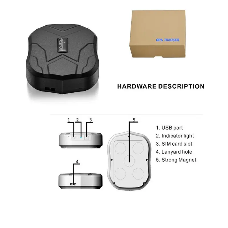 TK905 Vehicle Gps tracker Car Locator GSM GPS Tracking Device Long Battery 5000mAh TK 905 Waterproof Magnet GPS Free software