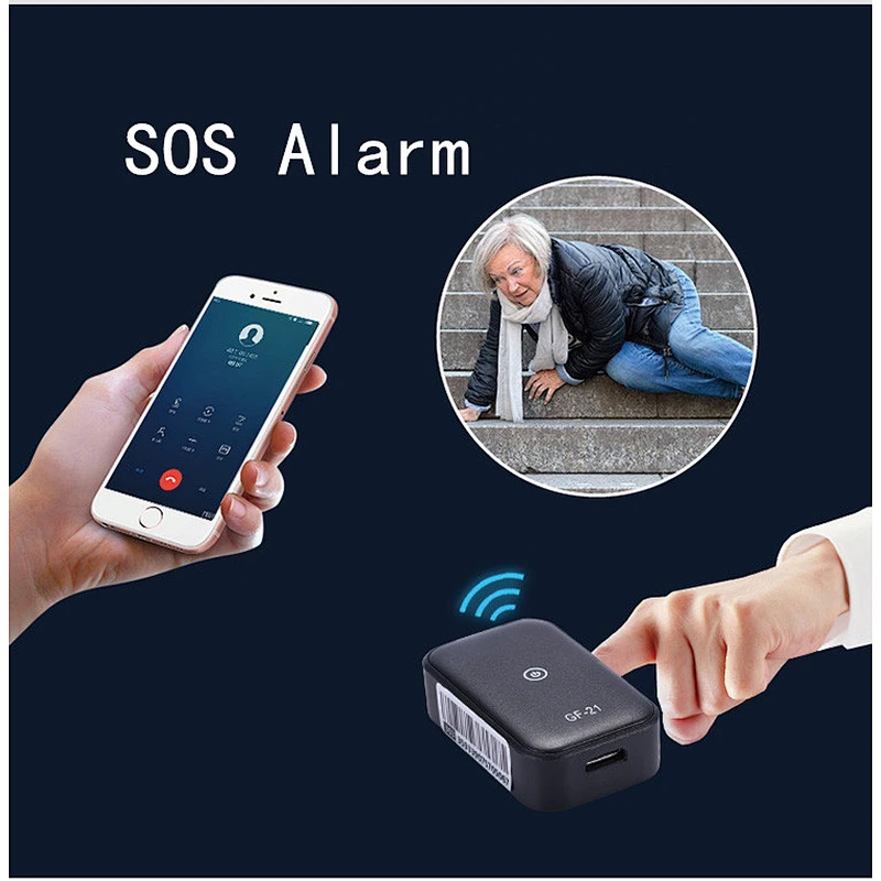 2021 New Mini Portable GF21 GPS Tracker For GPS+ AGPS+LBS+WIFI Real-Time Tracking GPS Tracker Drop shipping