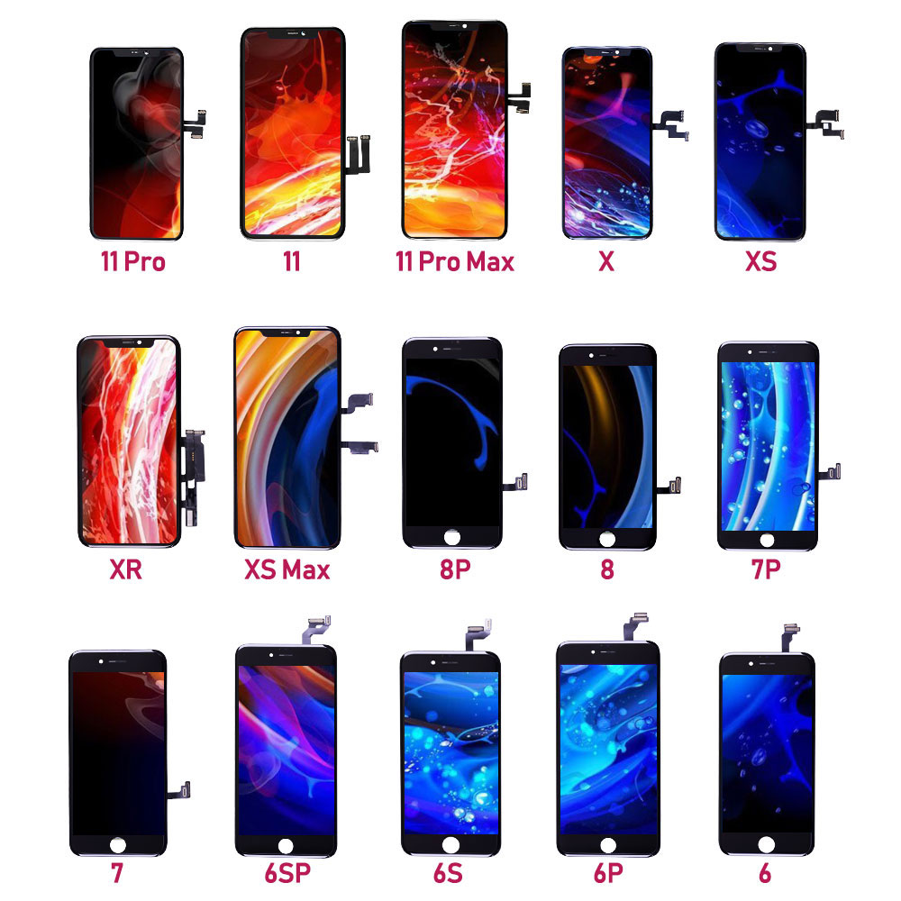 Original Touch Screen For iphone 5 6 7 8 Plus se LCD Screen OEM Replacement For iphone x xr xs max 11 12 pro LCD Display Screen