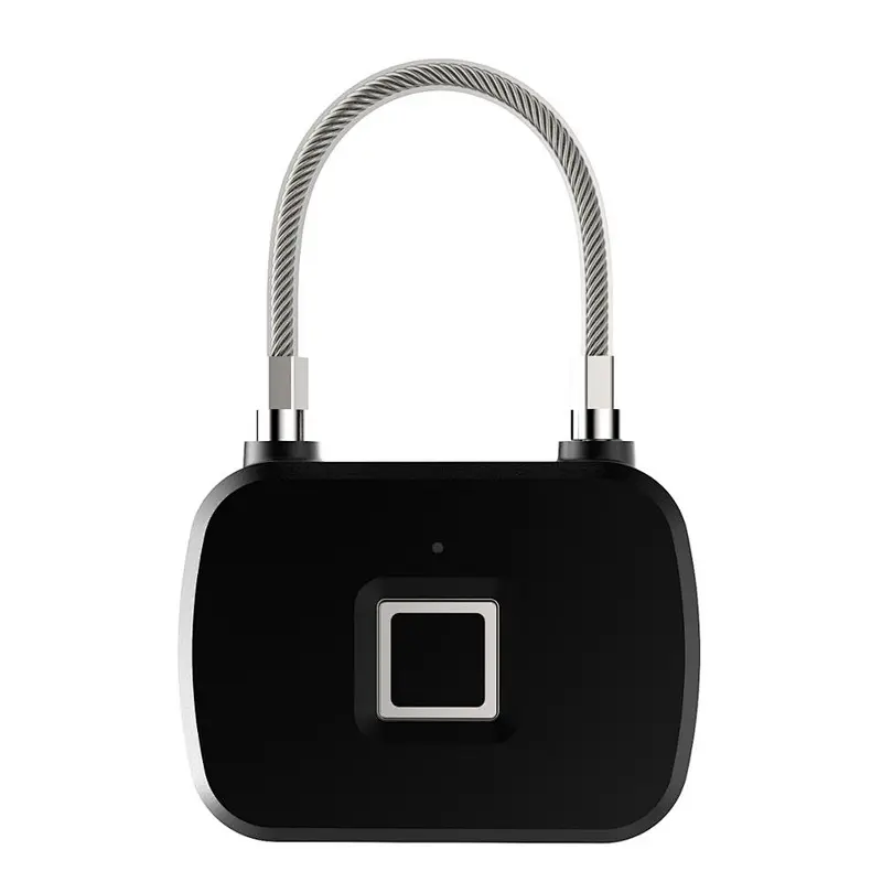 2019 New arrival L13 waterproof Electronic smart door lock fingerprint bike lock fingerprint padlock for luggage keyless