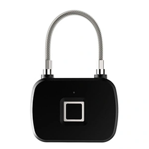 2019 New arrival L13 waterproof Electronic smart door lock fingerprint bike lock fingerprint padlock for luggage keyless