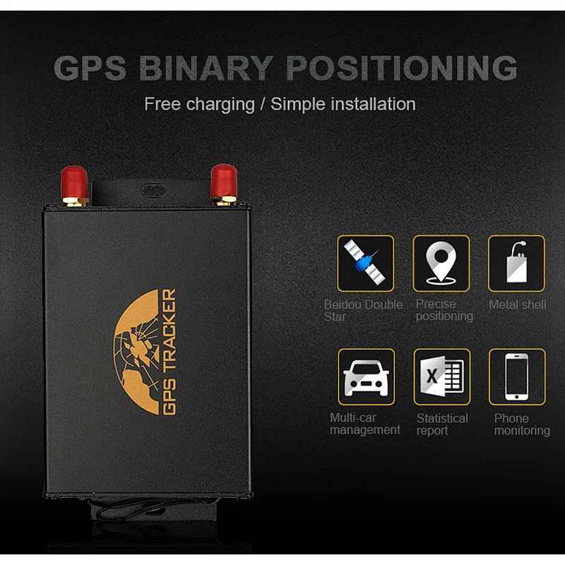 GPS Tracker With Camera And Dual Sim Card Slot For Vehicle Long Transportation GPS 105 B