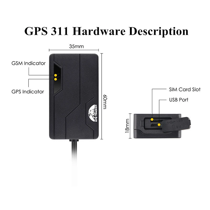 Patented Products GPS 311 Coban Traker GPS Tracking Car Vehicle Motorcycle With Optional Alarm Siren Cheap Mini GPS Tracker