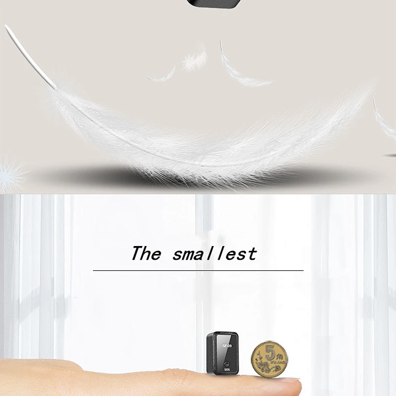 2019 New Arrive GPS Mini GF- 09 Pet GPS Tracker SOS alarm With Free APP Mini GPS Tracking Device
