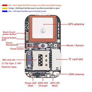 Mini GSM CPB Board ZX303 GSM+Wifi+GPS+LBS gps mini tracker with SOS Alarm Real-Time with Web App tracking