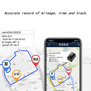Multiple Power Saving Modes GPS Tracker Device The Smallest Real Time  Mini GPS Tracker GF-09