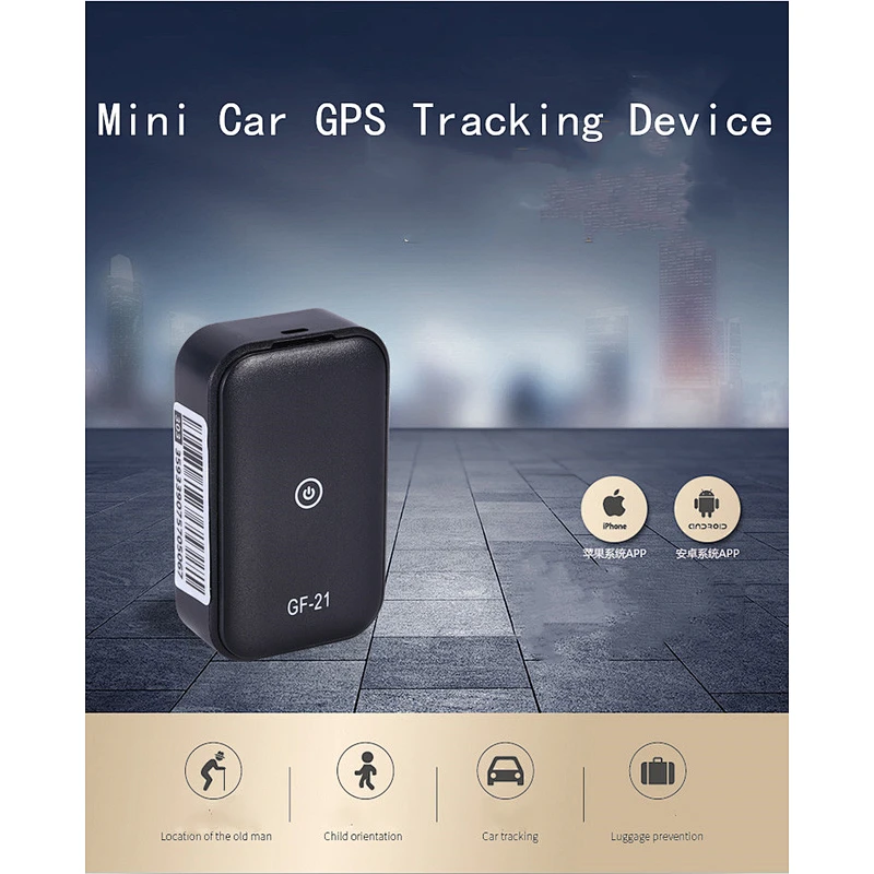 Mini Real Time GPS Tracking Device With SOS  Voice Recorder Audio Recording GPS Device  Mini Tracker GF-21