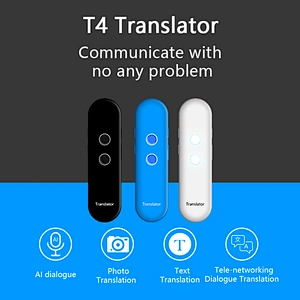 Best selling T4 portable SmartTranslator real time 42 type languages global voice electronictranslatorfor  business