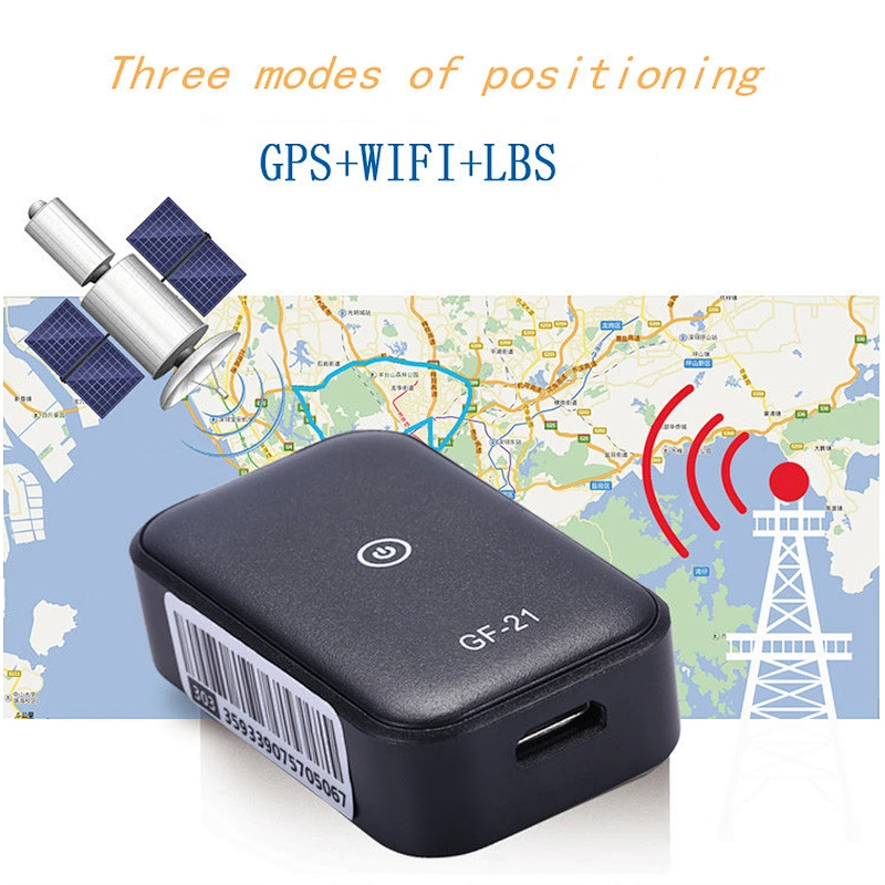2021 New Mini Portable GF21 GPS Tracker For GPS+ AGPS+LBS+WIFI Real-Time Tracking GPS Tracker Drop shipping