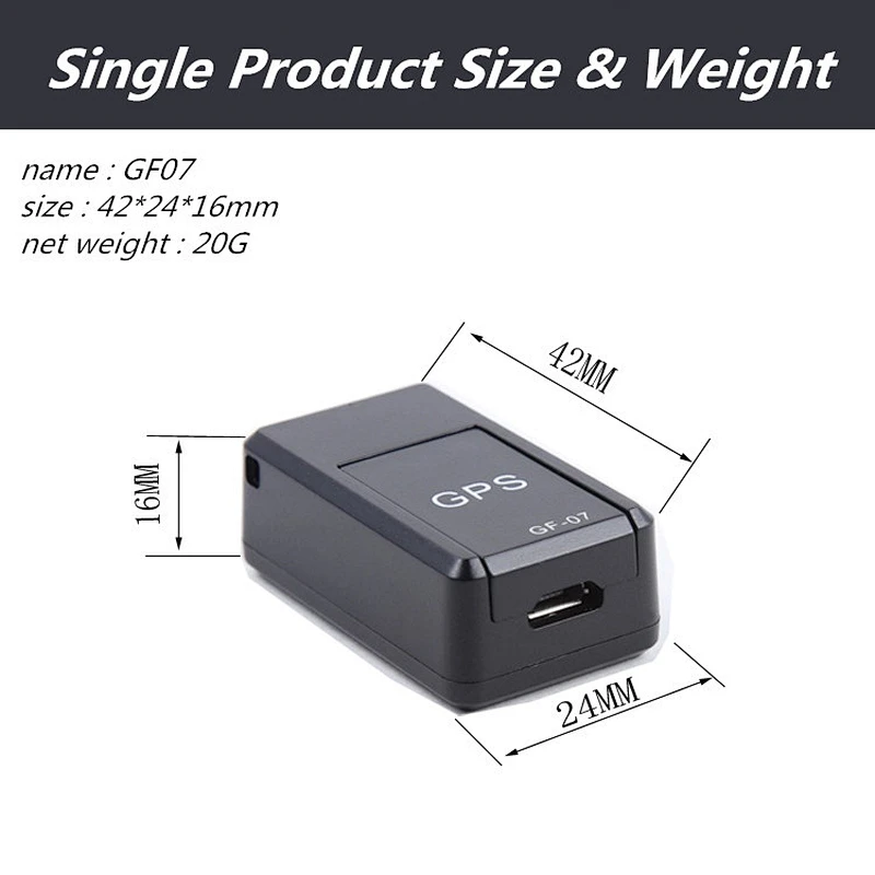 Factory cheap price mini waterproof GPS car tracker TK07 for heavy truck vehicle gps tracker