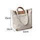 2020 new fashion man shoulder vogue star black canvas tote bag handle school bag for teenagers girls