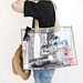 Fashion summer waterproof shoulder clear plastic vinyl tote bags transparent shopping bag clear pvc beach bag
