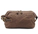 Custom Logo printed Classic Men s Wax Canvas Toiletry Cosmetic Shaving Bag