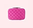 Hot pink good saling large capacity waterproof professional organizer travel cosmetic bags cases