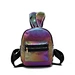 2018 New fashion women cartoon glitter rabbit ears backpack