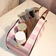 Wholesale double zipper large capacity washable stripe storage toiletry bag portable travel cosmetic bag