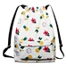 Drawstring bag fashion leisure women custom polyester drawstring backpack