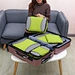 Factory custom new design 3/ 5/ 9 set indoor bag travel mesh large capacity clothes storage bag organizer