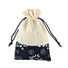 Custom printed logo environment square jewelry gift bag mini organic storage pouch small burlap drawstring bags